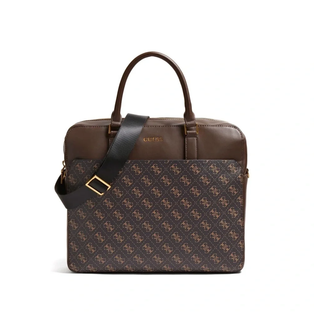 New GUESS Vezzola Logo Briefcase